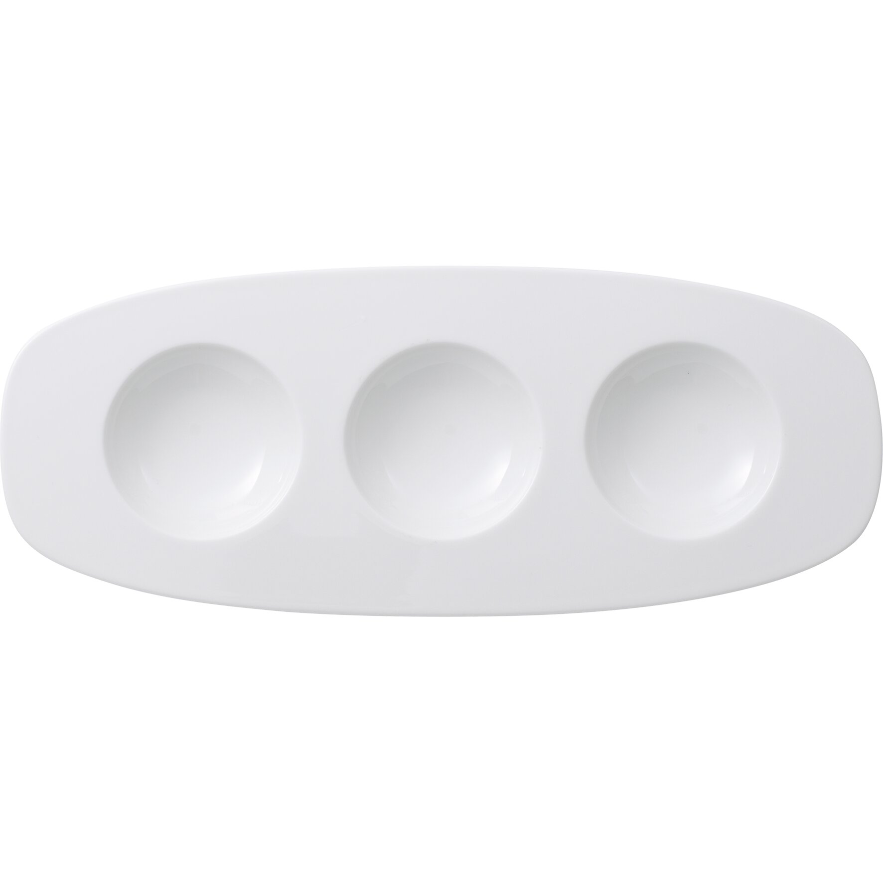 Affinity, Kompartimentenplatte oval 300 x 120 mm