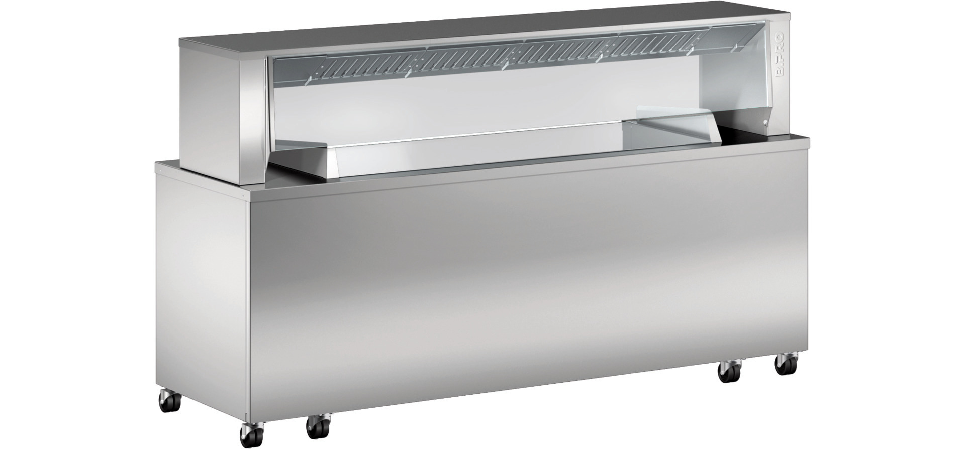 Frontcooking-Station BC FS 4.1 / für 4 Auftischgeräte / 2354 x 756 x 1362 mm