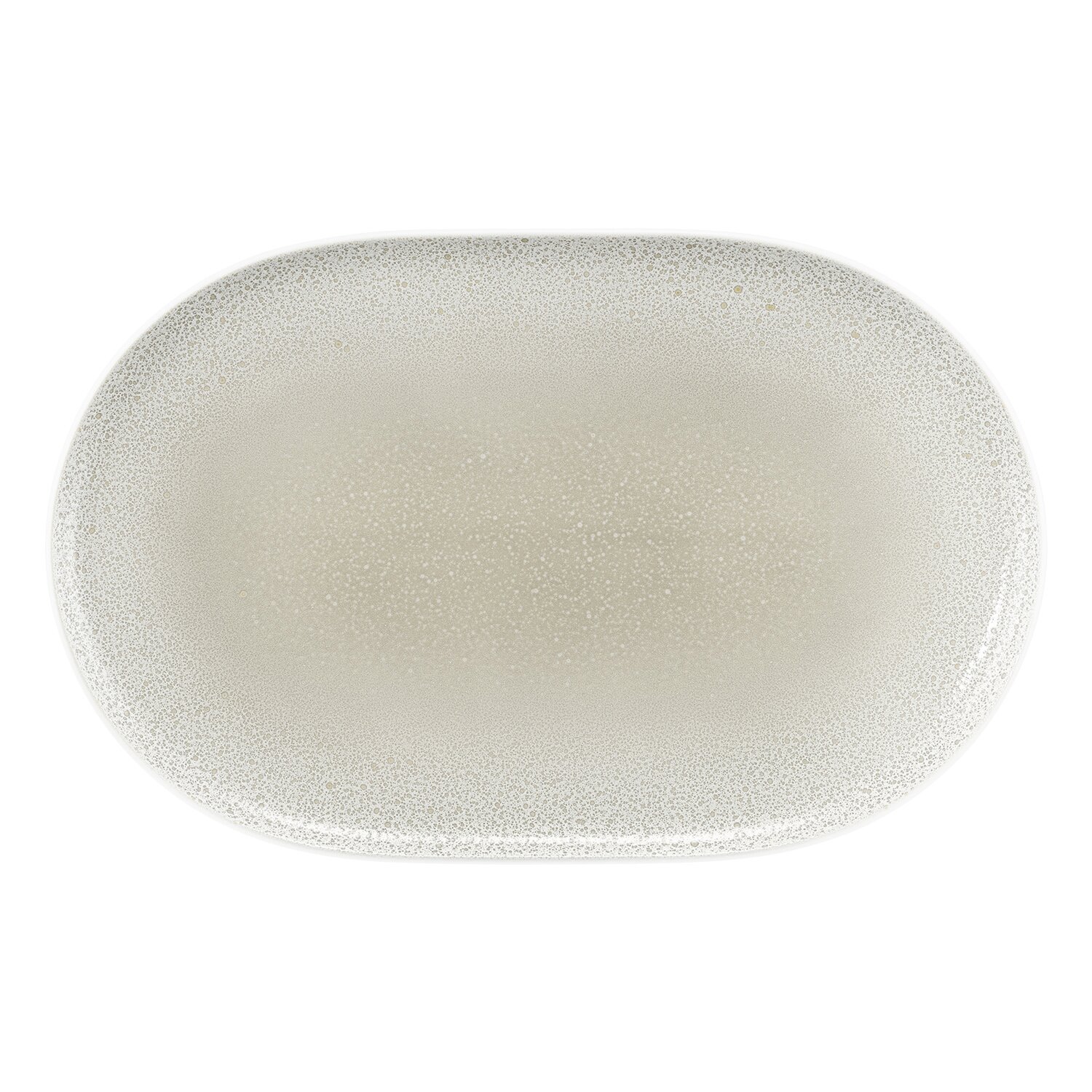 Sento Home, Teller / Servierplatte oval 384 x 245 mm Aura cream