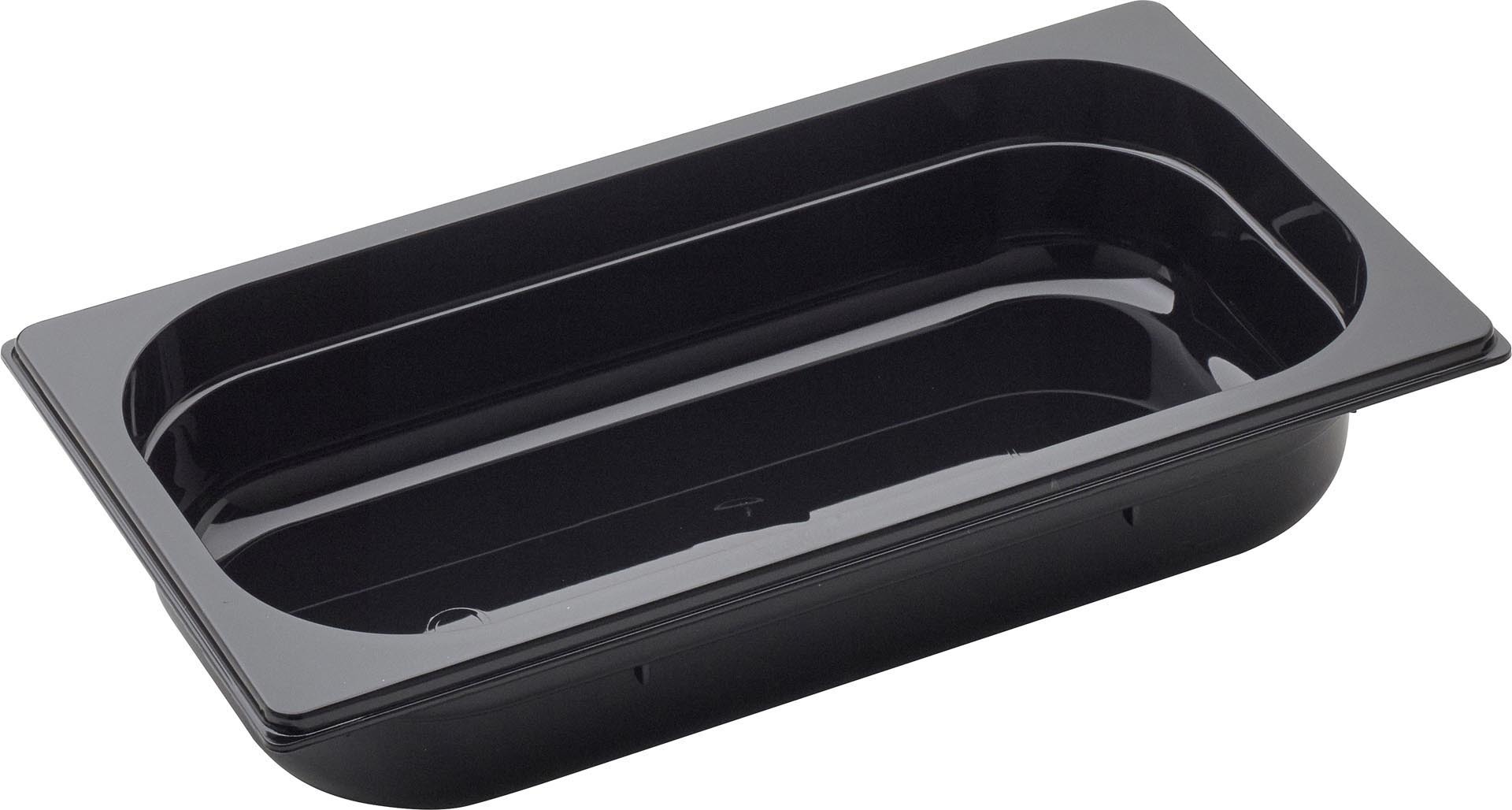 GN Behälter 1/3 Polycarbonat schwarz T: 65 mm 2,9 l