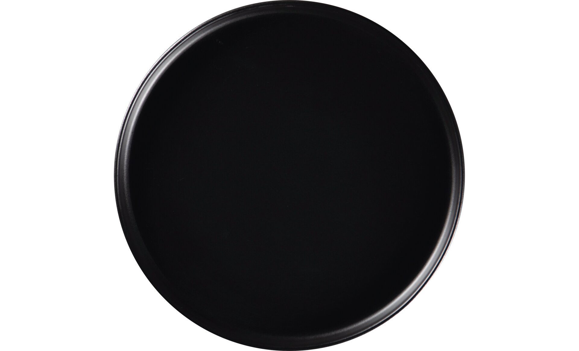 Nordic, Teller flach ohne Rand / Deckel ø 267 mm schwarz für NODP27