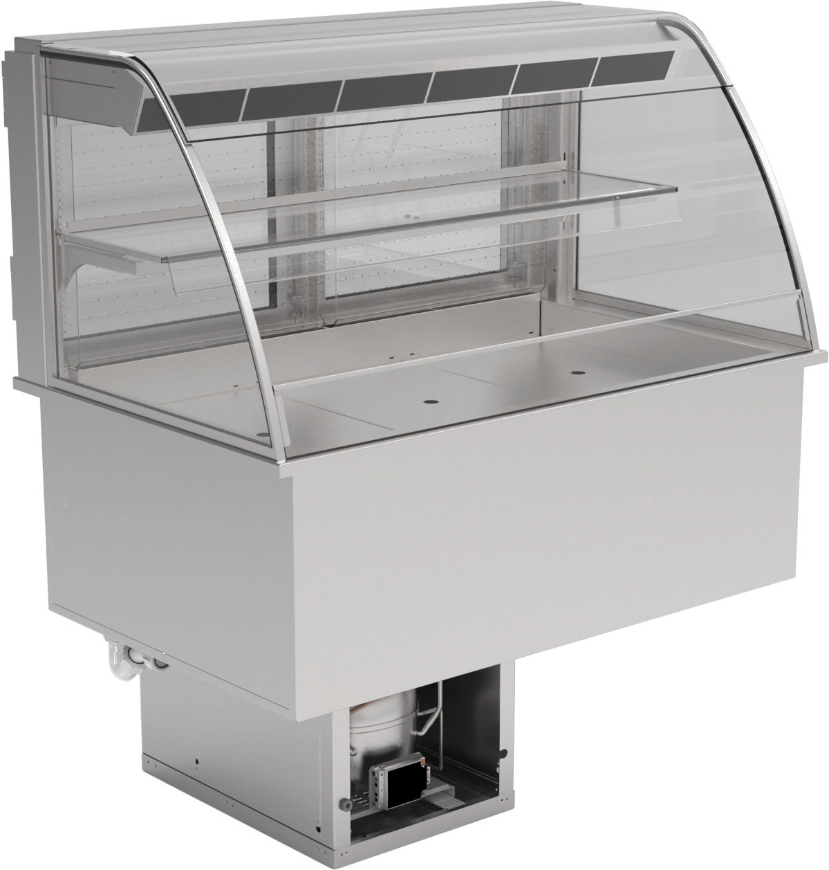 Einbaukühlvitrine steckerfertig / für 3 x GN 1/1 / LED-Beleuchtung