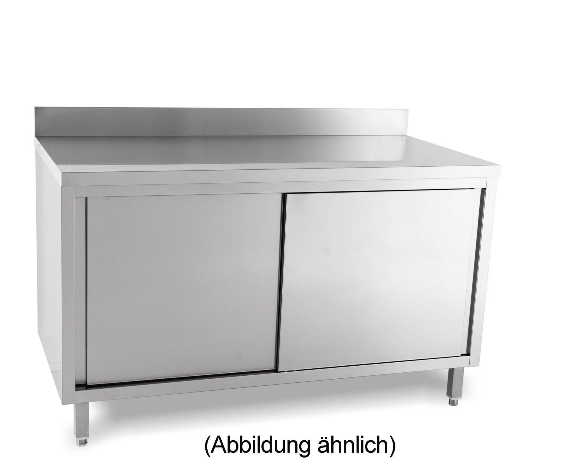 Arbeitsschrank mit Schiebetüren mit 50 mm Aufkantung 2000 x 700 x 850 mm
