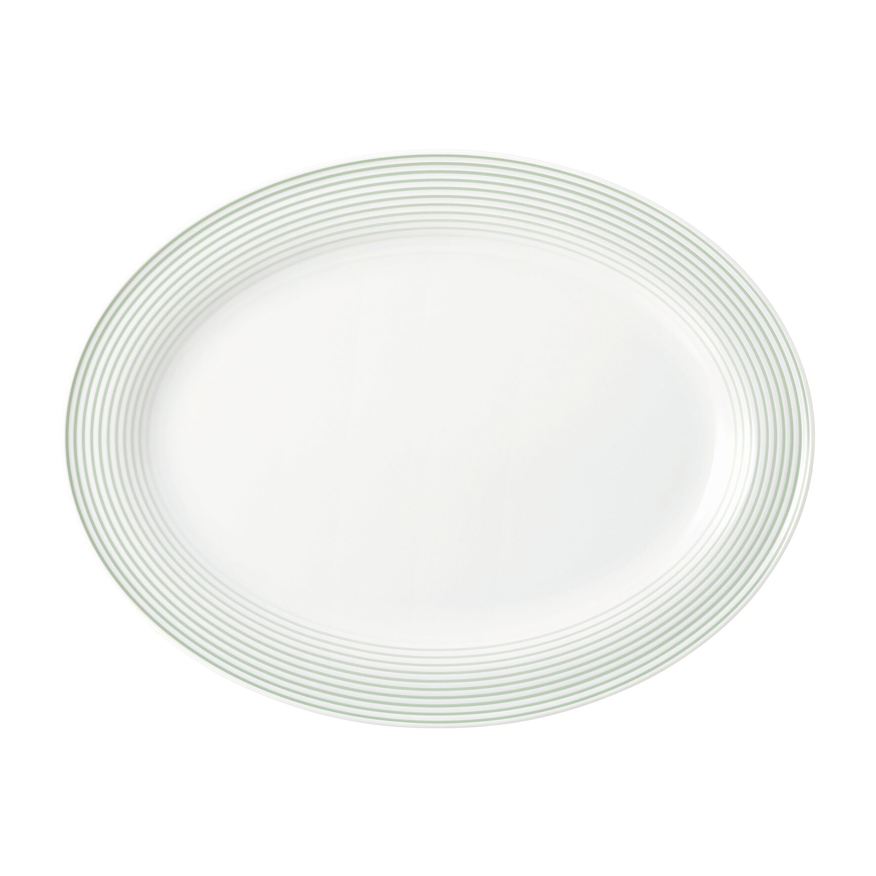 Blues, Platte oval 311 x 239 x 22 mm salbeigrün