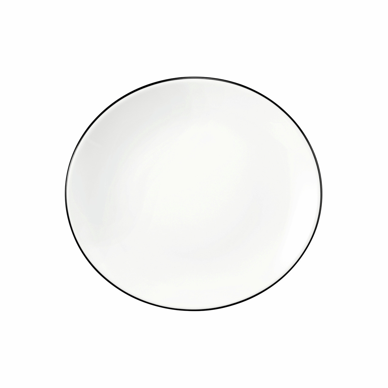 Modern Life, Frühstücksteller oval 210 x 192 mm Black Line