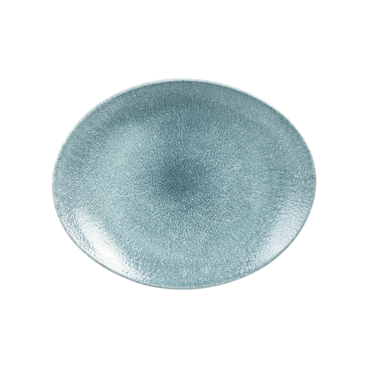 Studio Prints Raku, Coupeteller Orbit oval 270 x 229 mm Topaz Blue