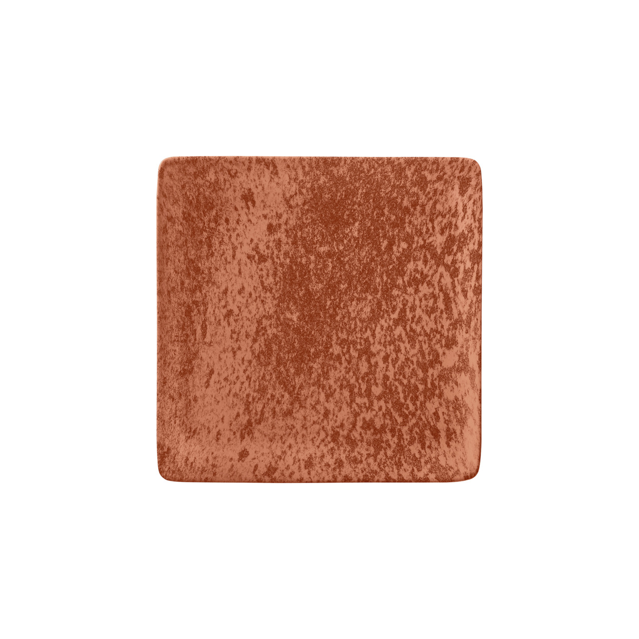 Sandstone, Teller flach quadratisch 215 x 215 mm orange