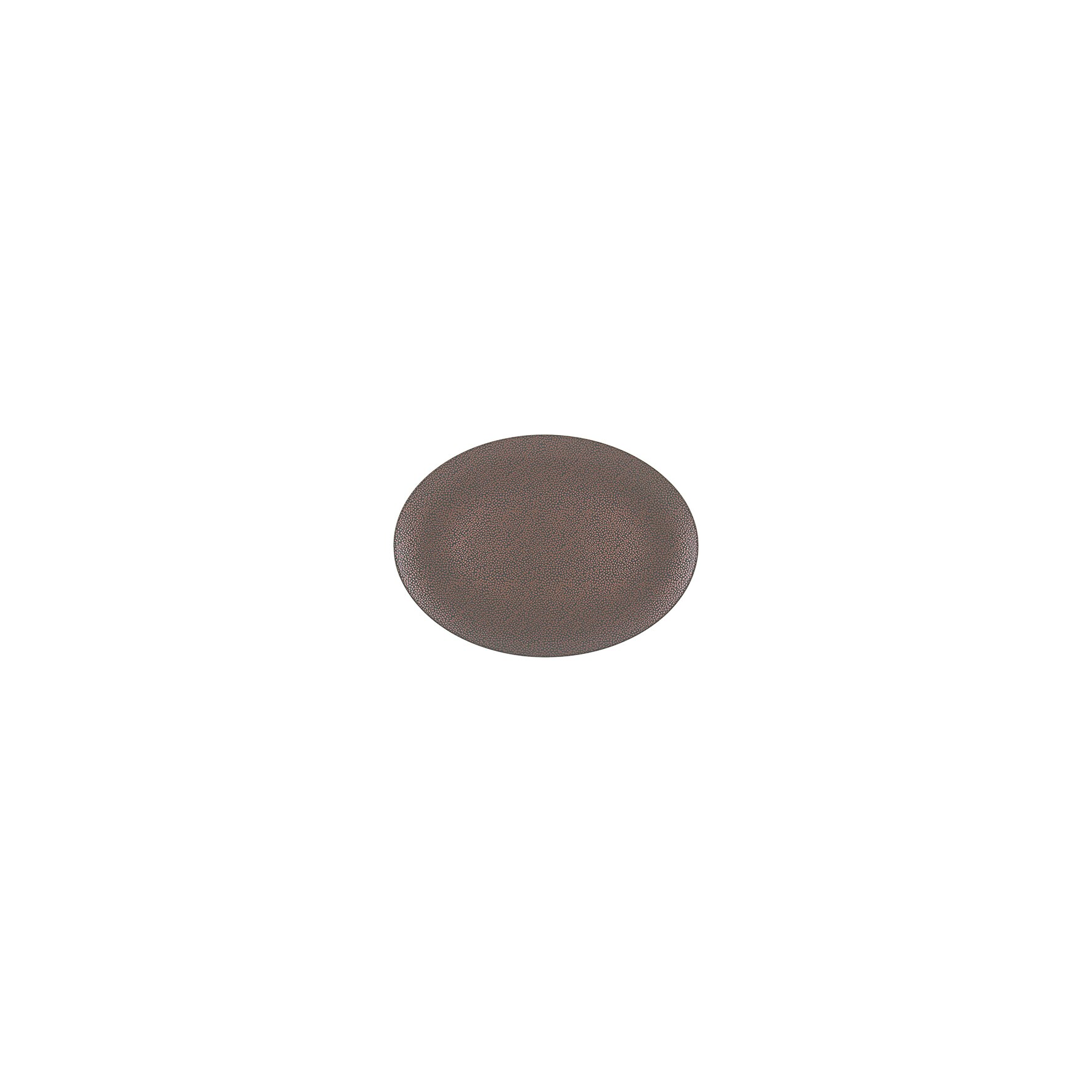 Pearls, Coupplatte oval 118 x 88 mm metallic copper