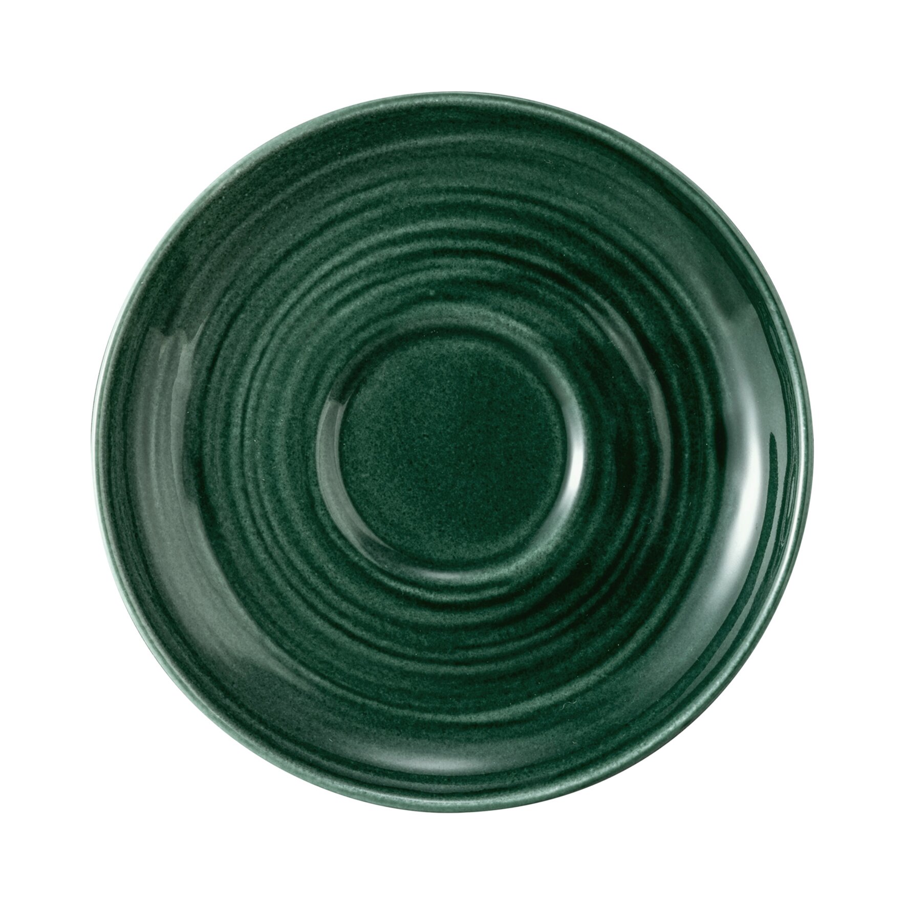 Terra, Teeuntertasse mit Relief ø 133 mm moosgrün 