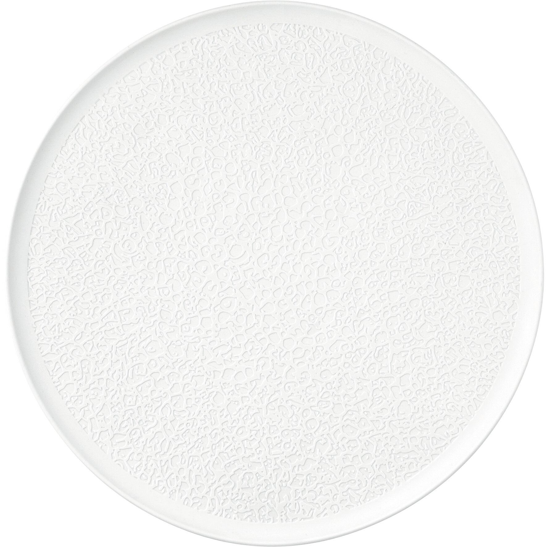 Nori, Platte Vollrelief ø 378 mm weiß Bisquit