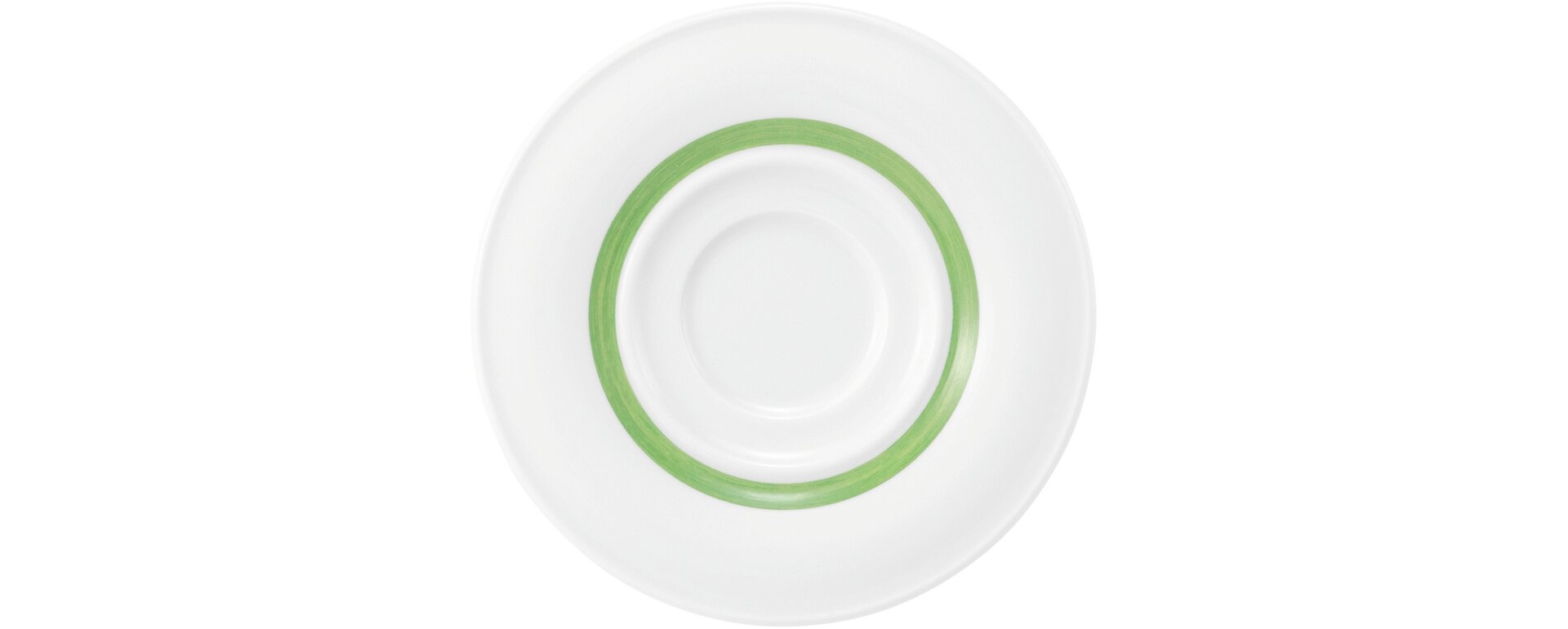 Community, Kombi-Untertasse "1" ø 155 mm Pinselband grün
