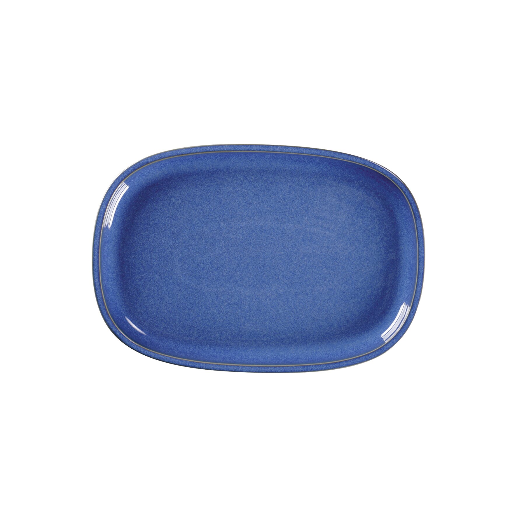 Ease, Platte oval flach 261 x 180 mm cobalt blue