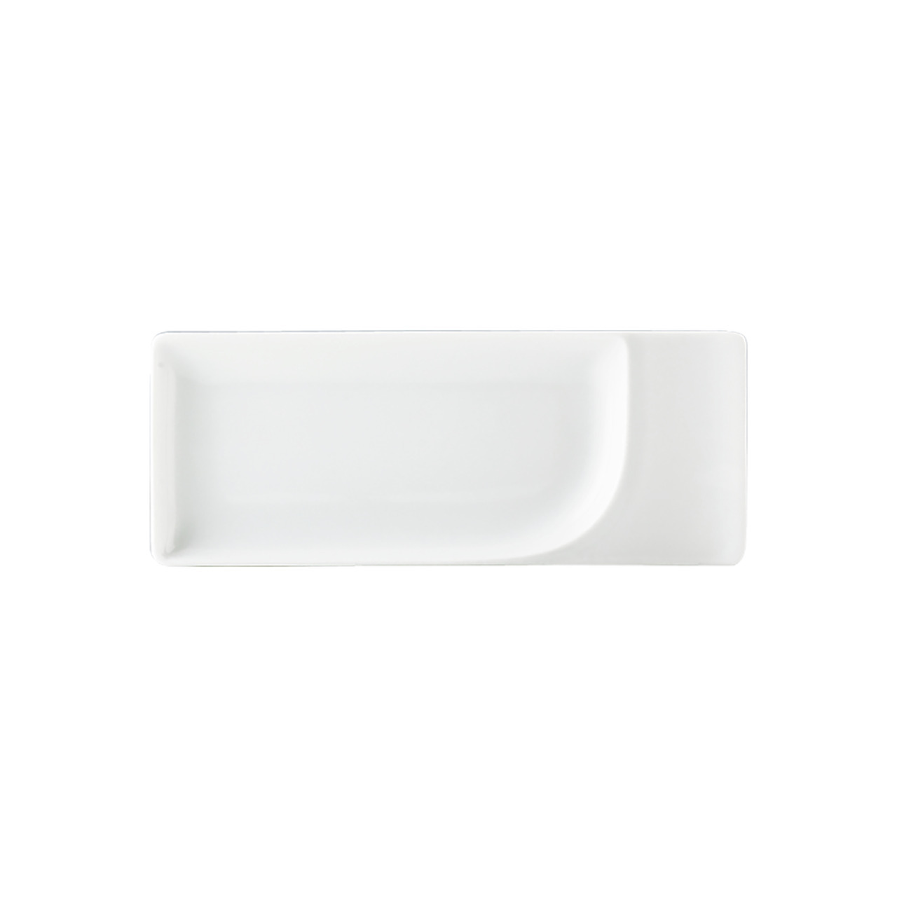 Fine Dining, Platte rechteckig mit Fahne 198 x 79 mm