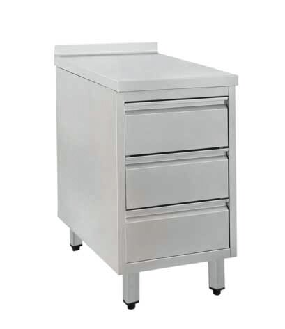 Schubladenschrank mit 50 mm Aufkantung 480 x 600 x 850 mm