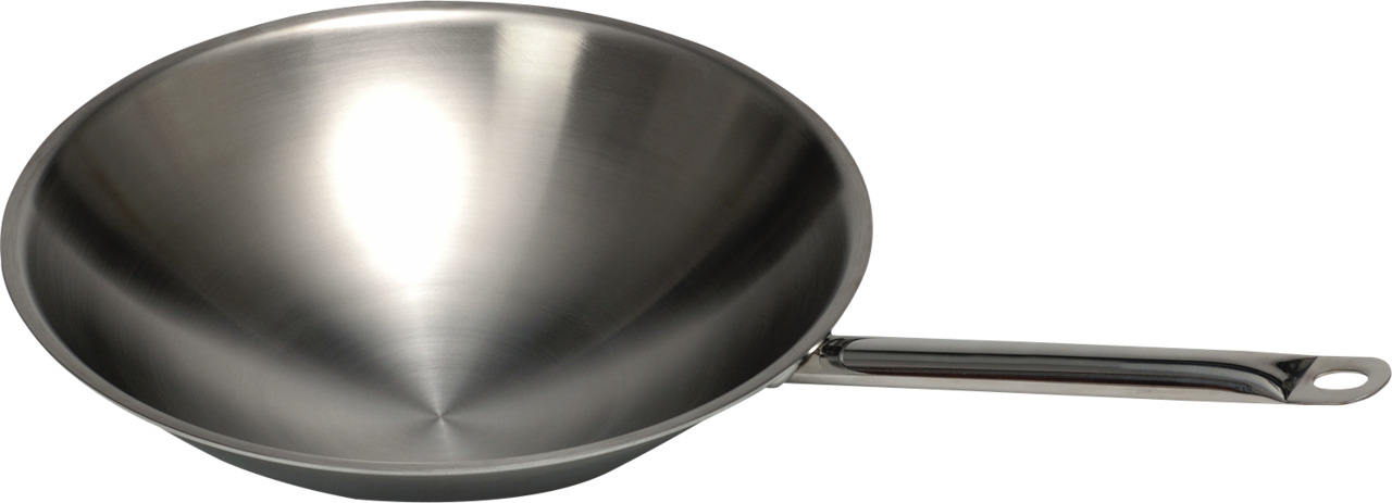 Wok-Pfanne, Edelstahl, ø 390 mm