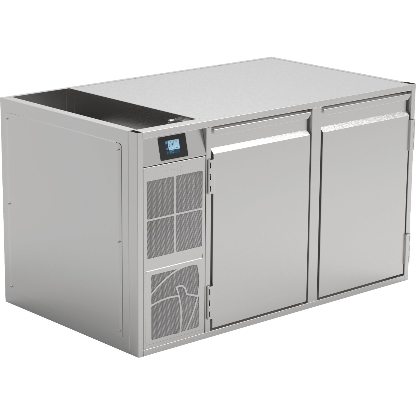 Kühltisch 2 Abteile KTE 2-65-2T MFR