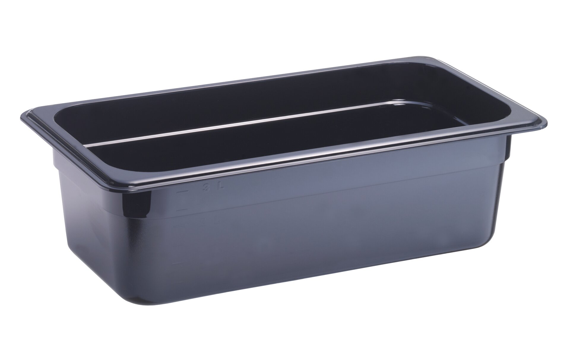 GN-Behälter, GN 1/3, 325 x 176 x 100 mm, Polycarbonat, schwarz
