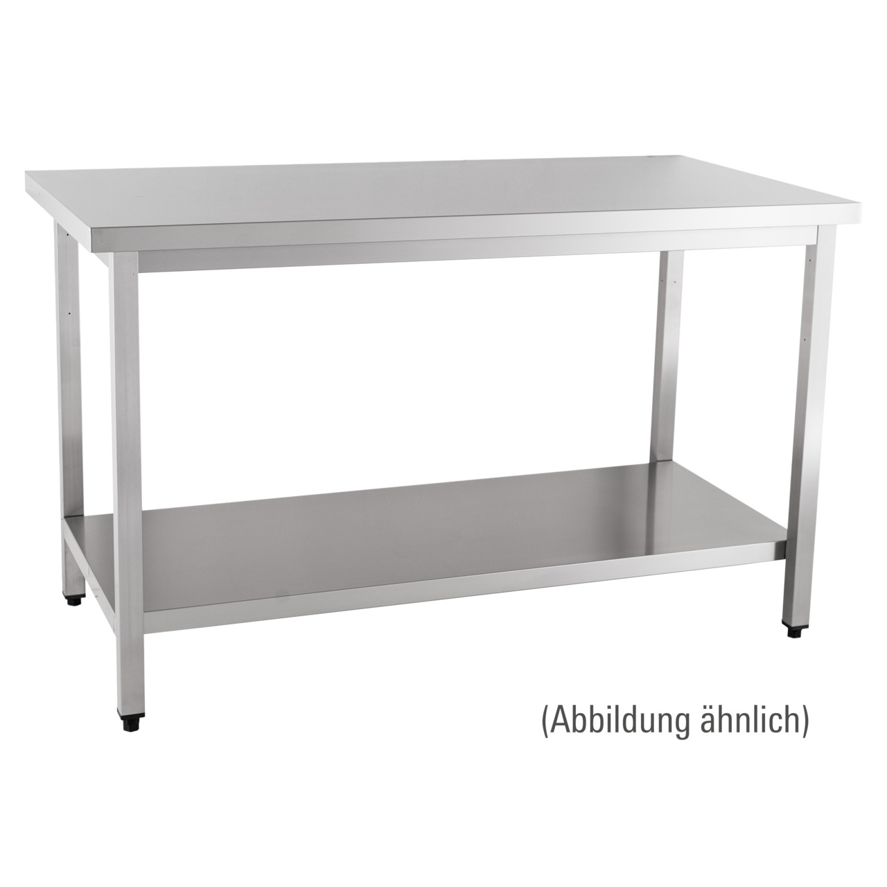 Arbeitstisch zur Selbstmontage mit Boden ohne Aufkantung 1600 x 700 x 850 mm