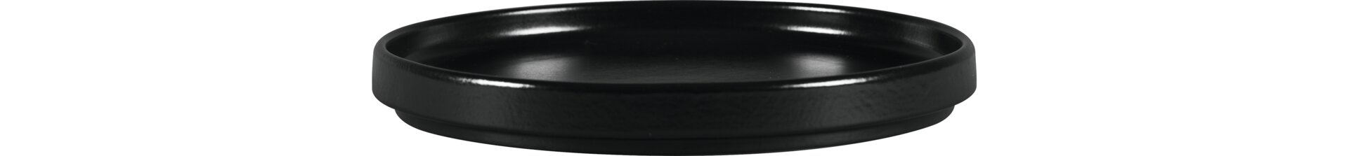 Nordic, Teller flach ohne Rand / Deckel ø 198 mm schwarz für NODP20