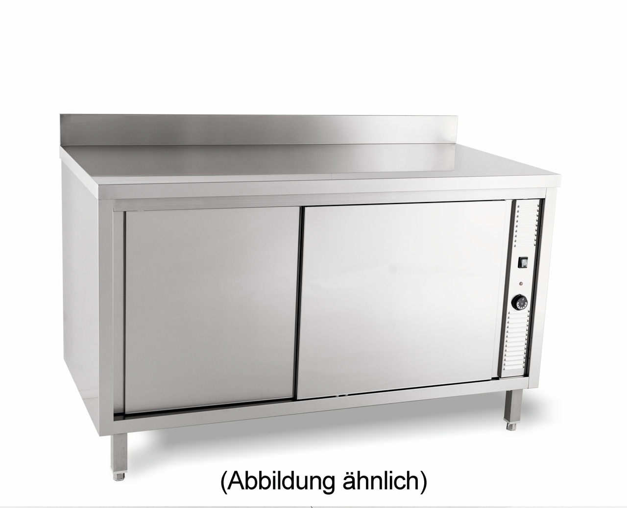 Wärmeschrank mit Flügeltüren mit 50 mm Aufkantung 1200 x 600 x 850 mm