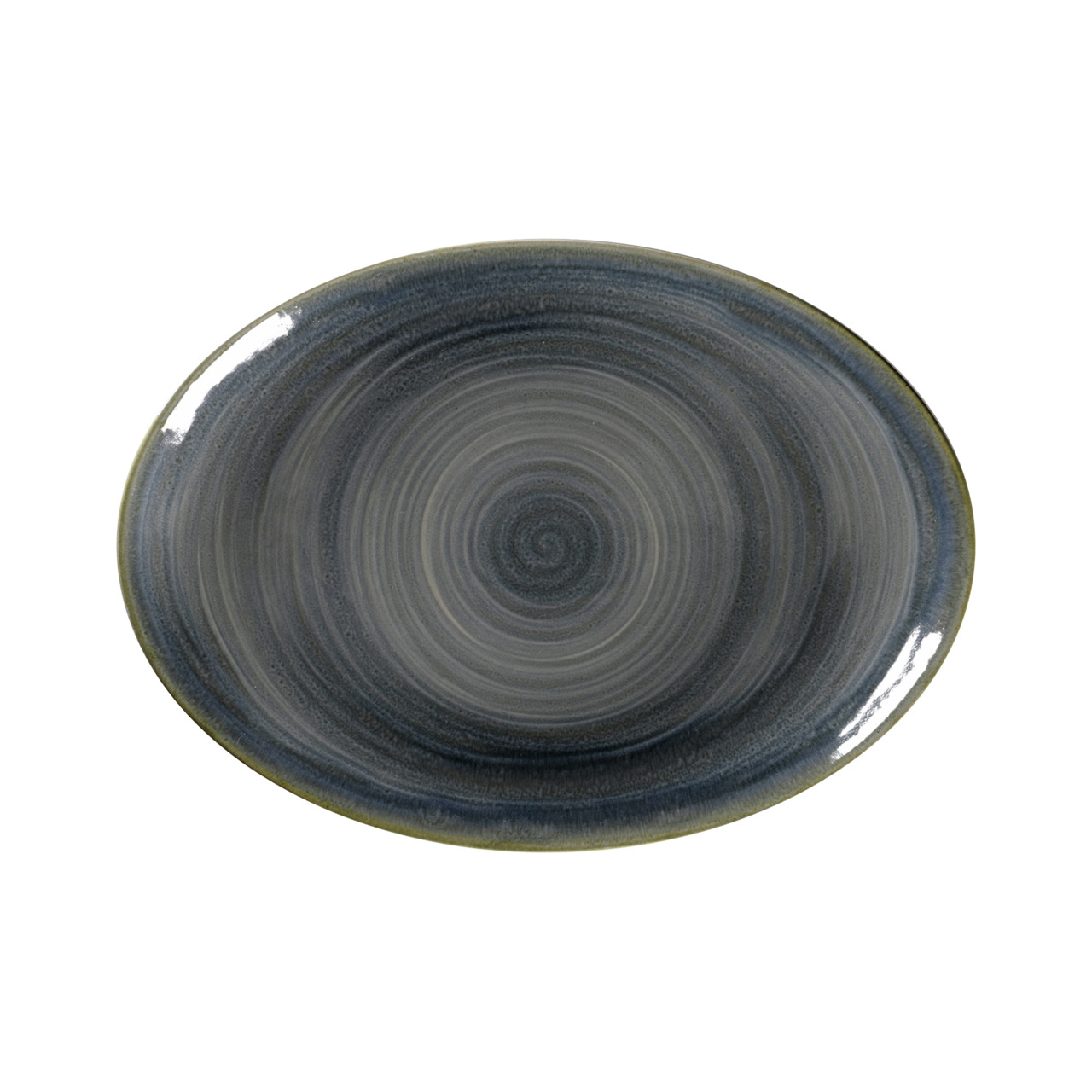 Spot, Platte oval 320 x 230 mm jade blue