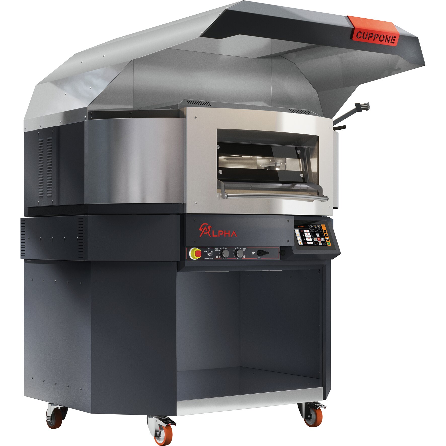 Elektro-Einkammer-Backofen m. drehbarer  Backplatte / Backkammer 1400x1400x120 mm Elektro-Einkammer-Backofen m. drehbarer  Backplatte / Backkammer 1400x1400x120 mm