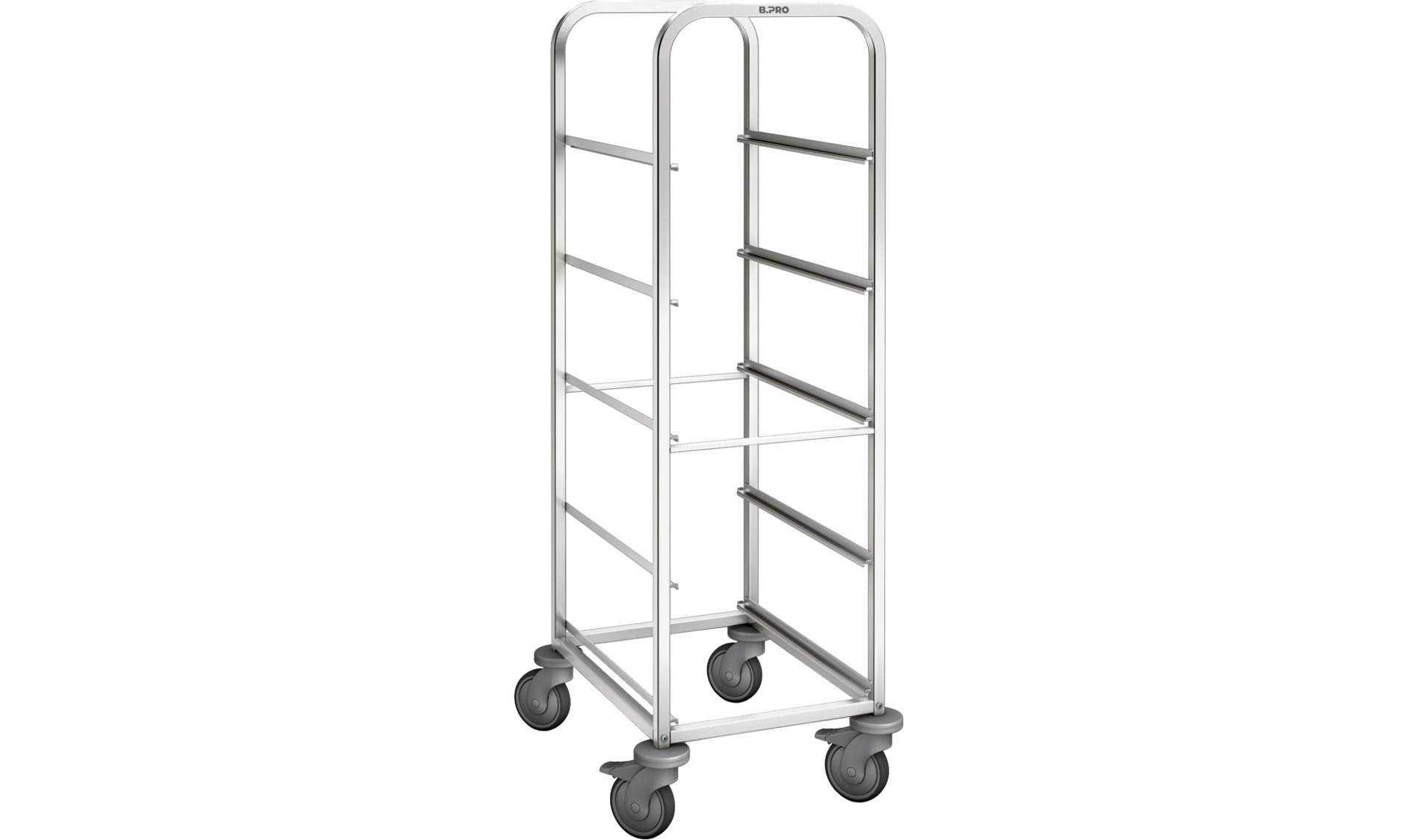 Regalwagen 5 x Eurobehälter 600 x 400 x 200 mm / mit Kunststoffrollen