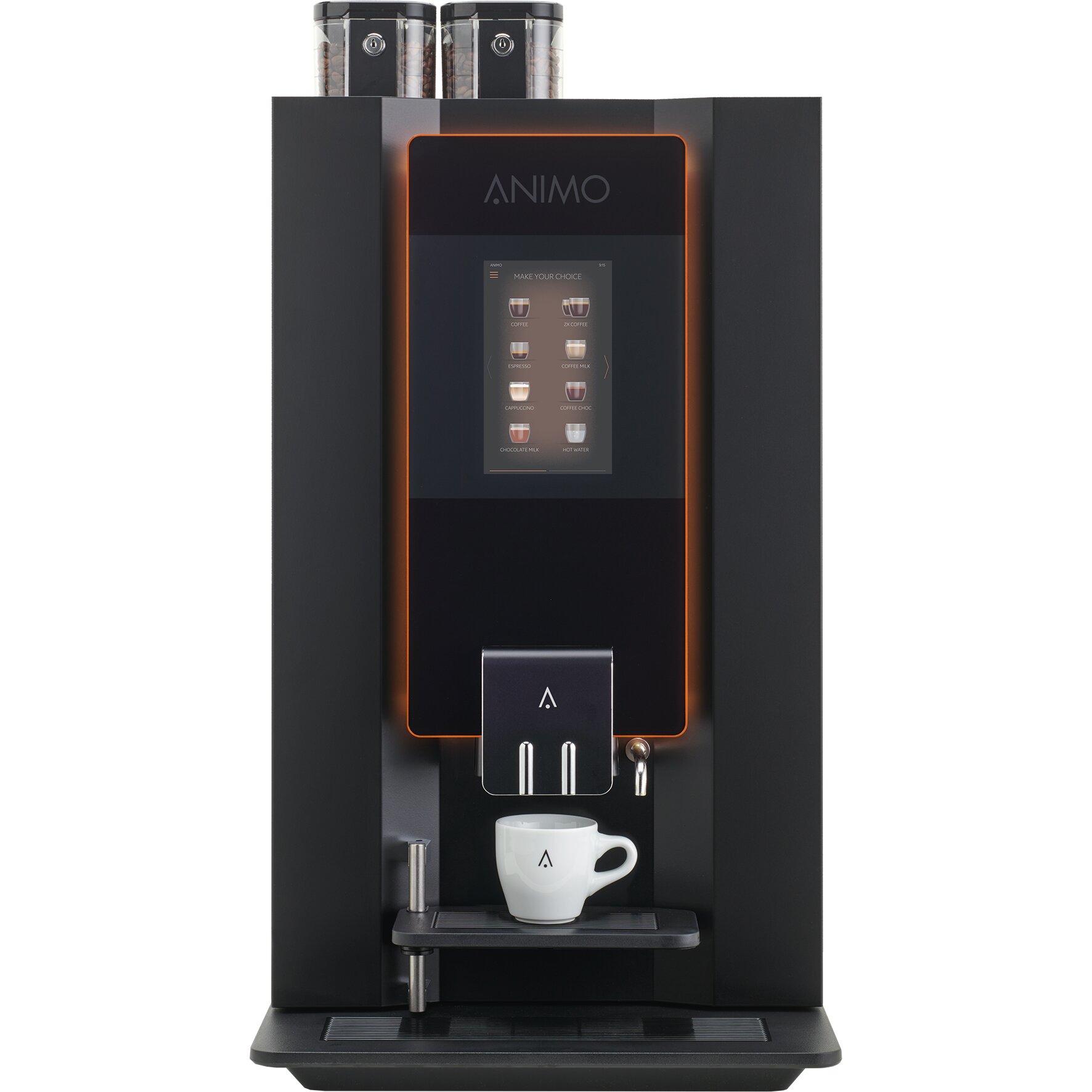 Kaffeevollautomat 2 x 1,60 l / OptiBean X 22 / schwarz