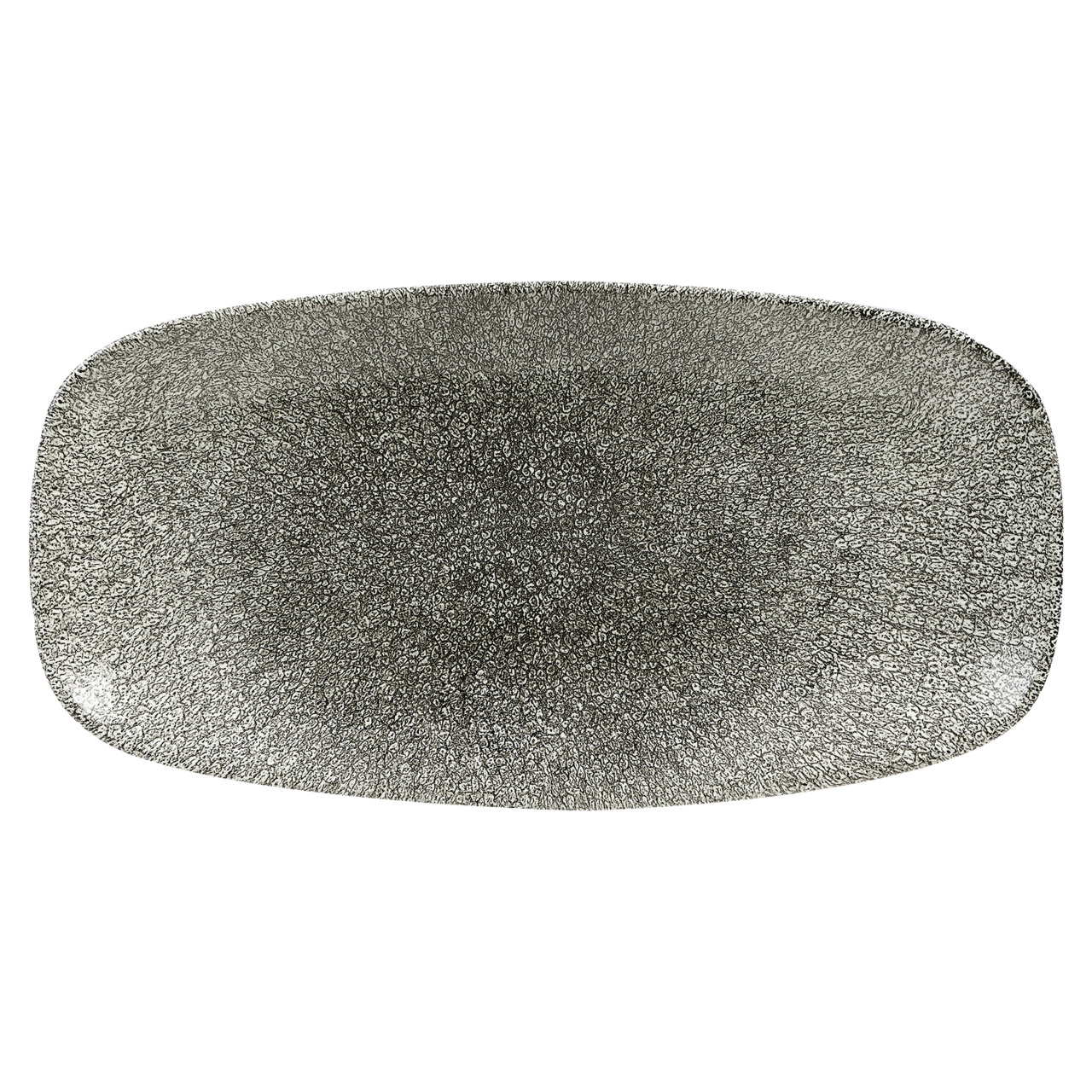 Studio Prints Raku, Teller Chefs rechteckig 355 x 189 mm Quartz Black