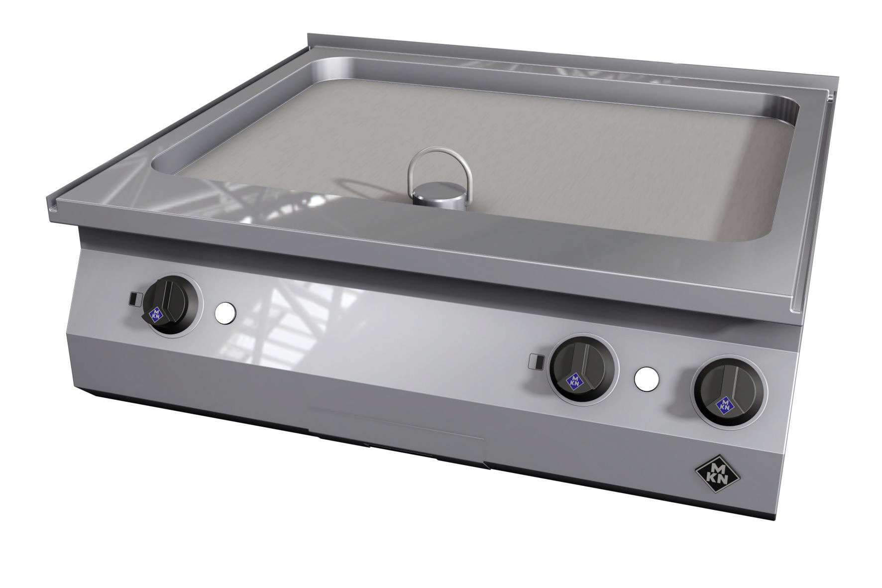 Elektro-Griddleplatte glatt / 2 Supra / Bratfläche 705 x 545 mm / Counter SL