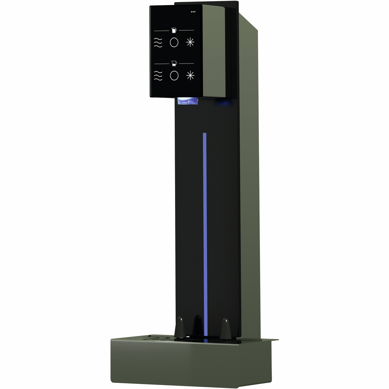 Thekenaufsatz mit einer Ausgabe für Tafelwasser-Einbauanlage, Ausgabehöhe: 315 mm