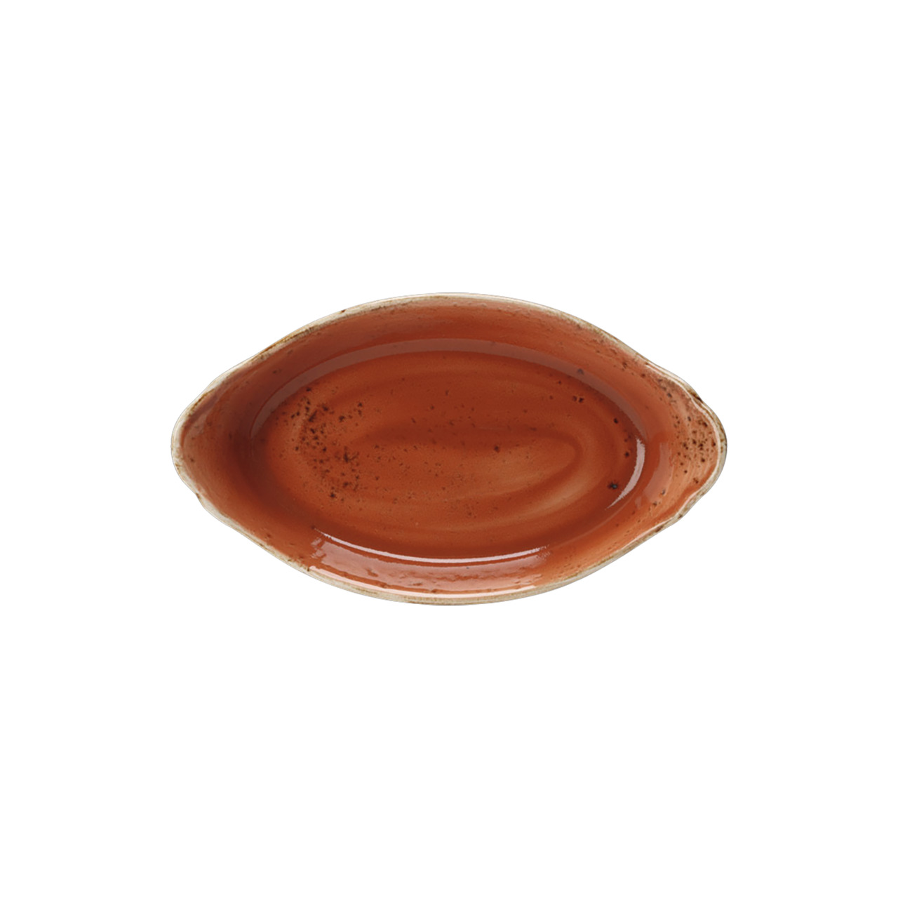 Craft Terracotta, Form oval mit Griffen 245 x 135 mm / 0,36 l