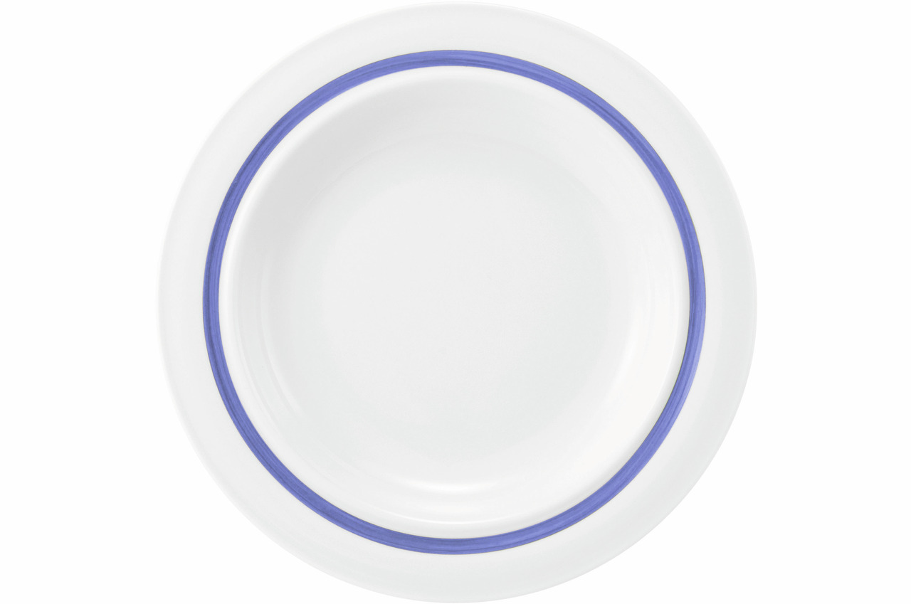 Community, Teller halbtief ø 256 mm / 0,43 l Pinselband blau