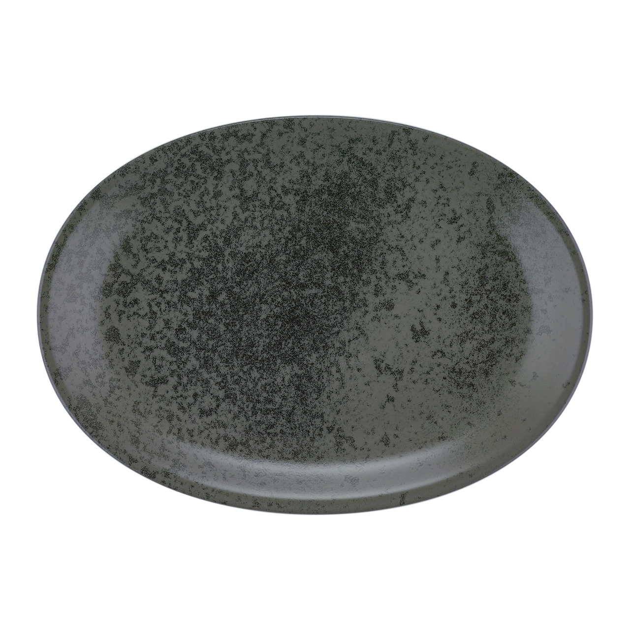 Sandstone, Platte oval 372 x 265 mm black