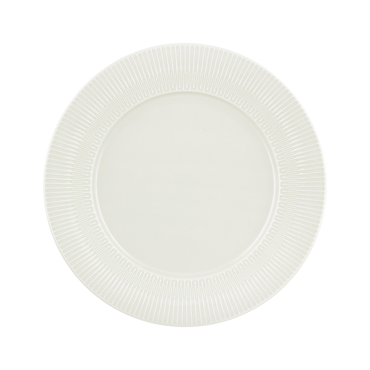 Delight Vibes, Teller flach rund Fahne Relief ø 260 mm weiß