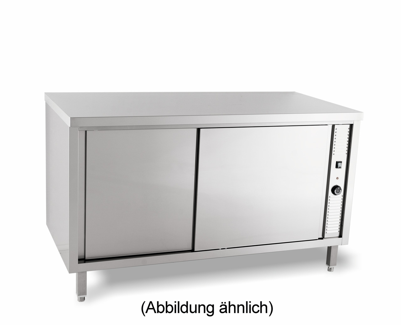 Wärmeschrank mit Flügeltüren ohne Aufkantung 1200 x 700 x 850 mm