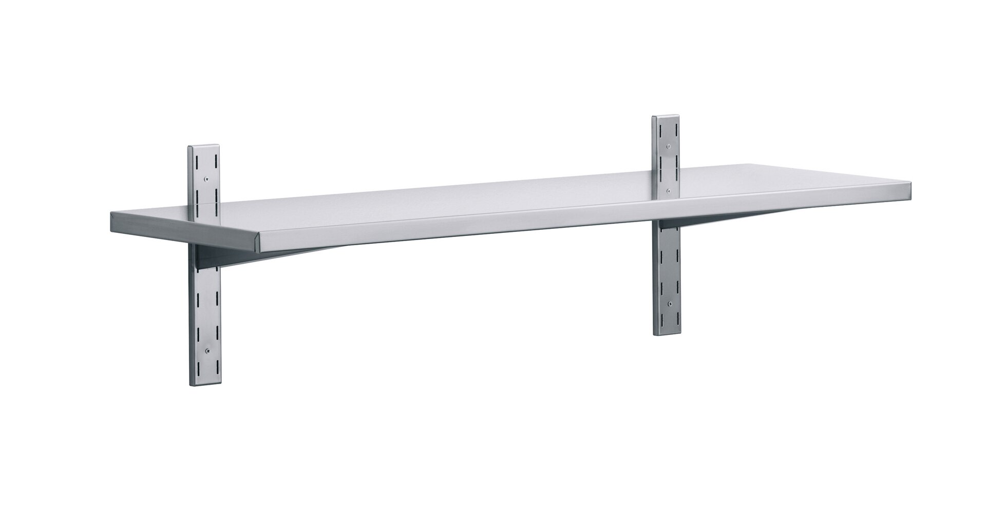 1 Wandbord mit Wandkonsolen 20 mm Aufkantung 1200 x 300 x 350 mm