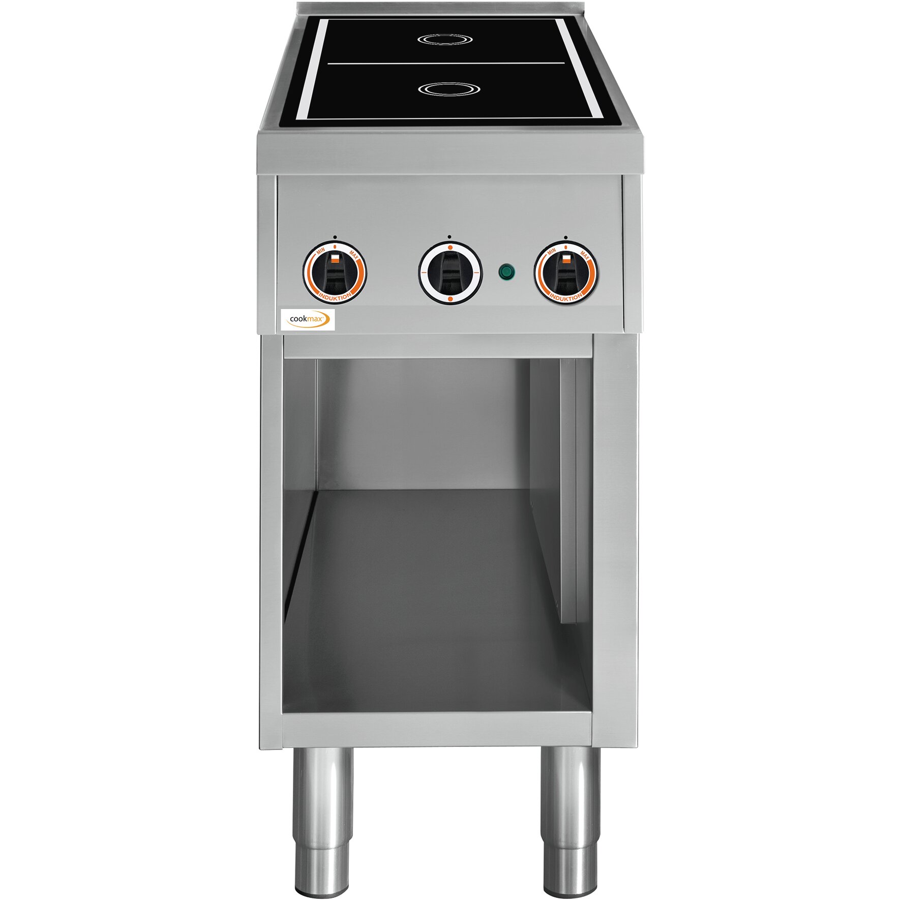 Induktionsherd / 2 Zonen / Unterbau offen / 400 x 850 x 900 mm