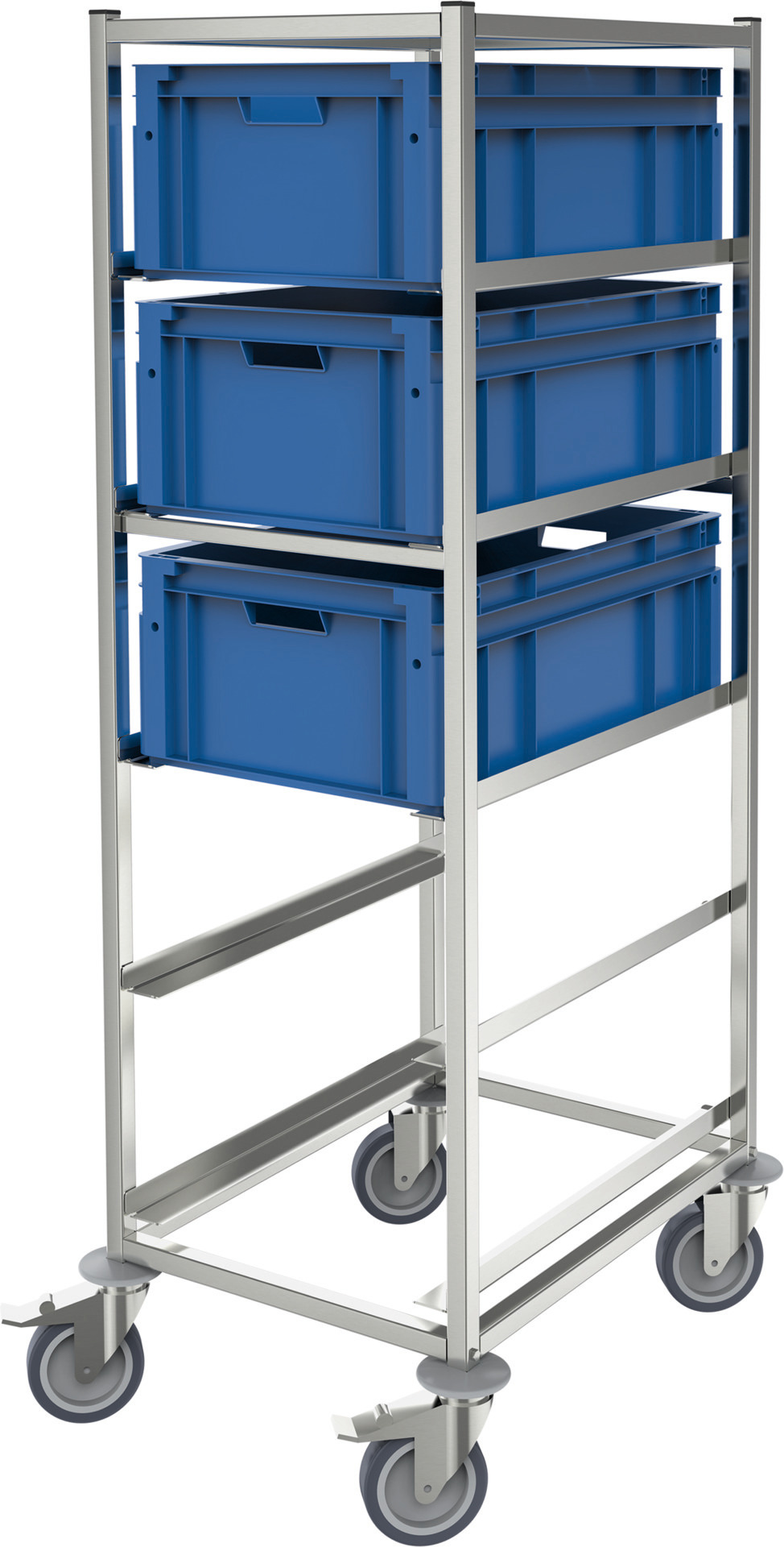 Produktionswagen für 5 x Eurobehälter / Tragkraft 125,00 kg