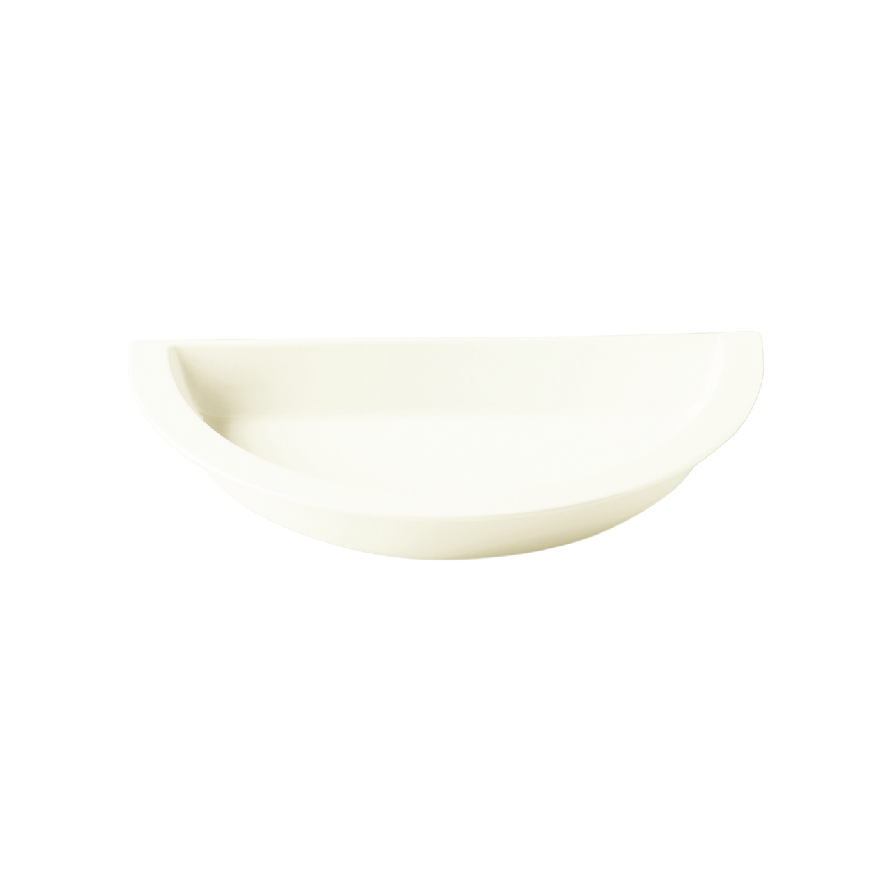 Buffet, GN-Schale Halbmond 390 x 195 mm / 1,91 l creme