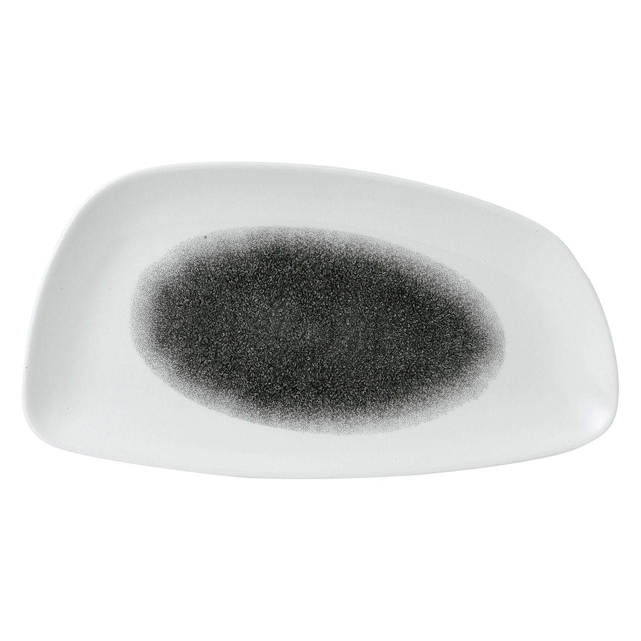 Studio Prints Raku, Teller Chefs Geo 350 x 185 mm Quartz Black