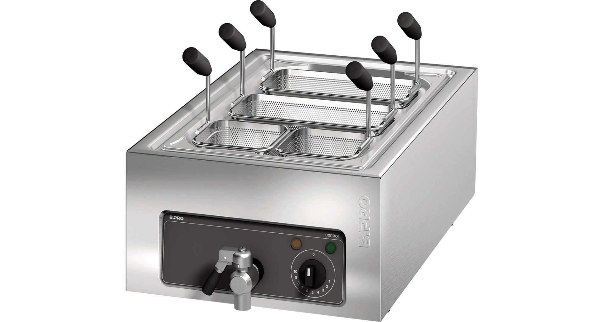 Elektro-Nudelkocher 1 x 20,00 l / Wanne 509 x 304 mm / Auftischgerät