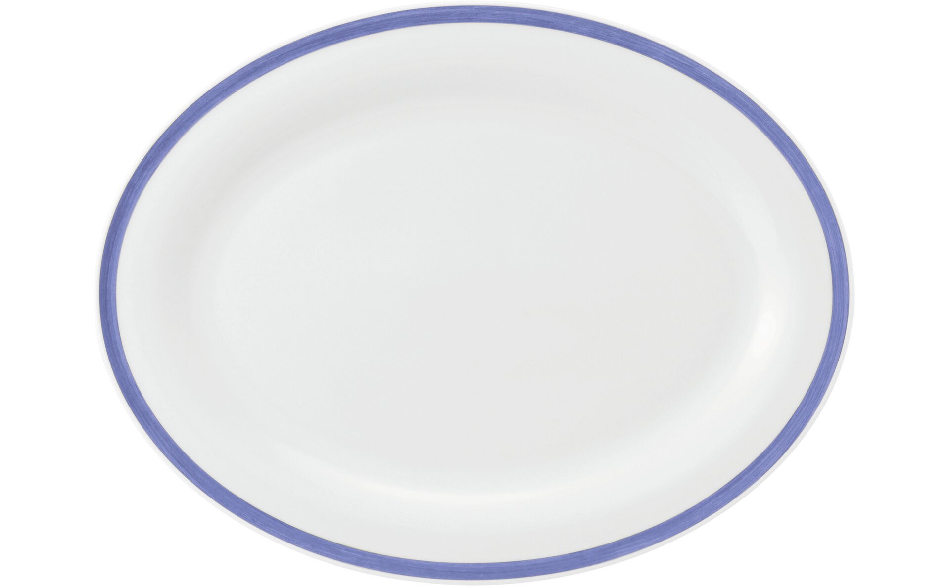 Community, Platte oval 311 x 239 mm Pinselband blau