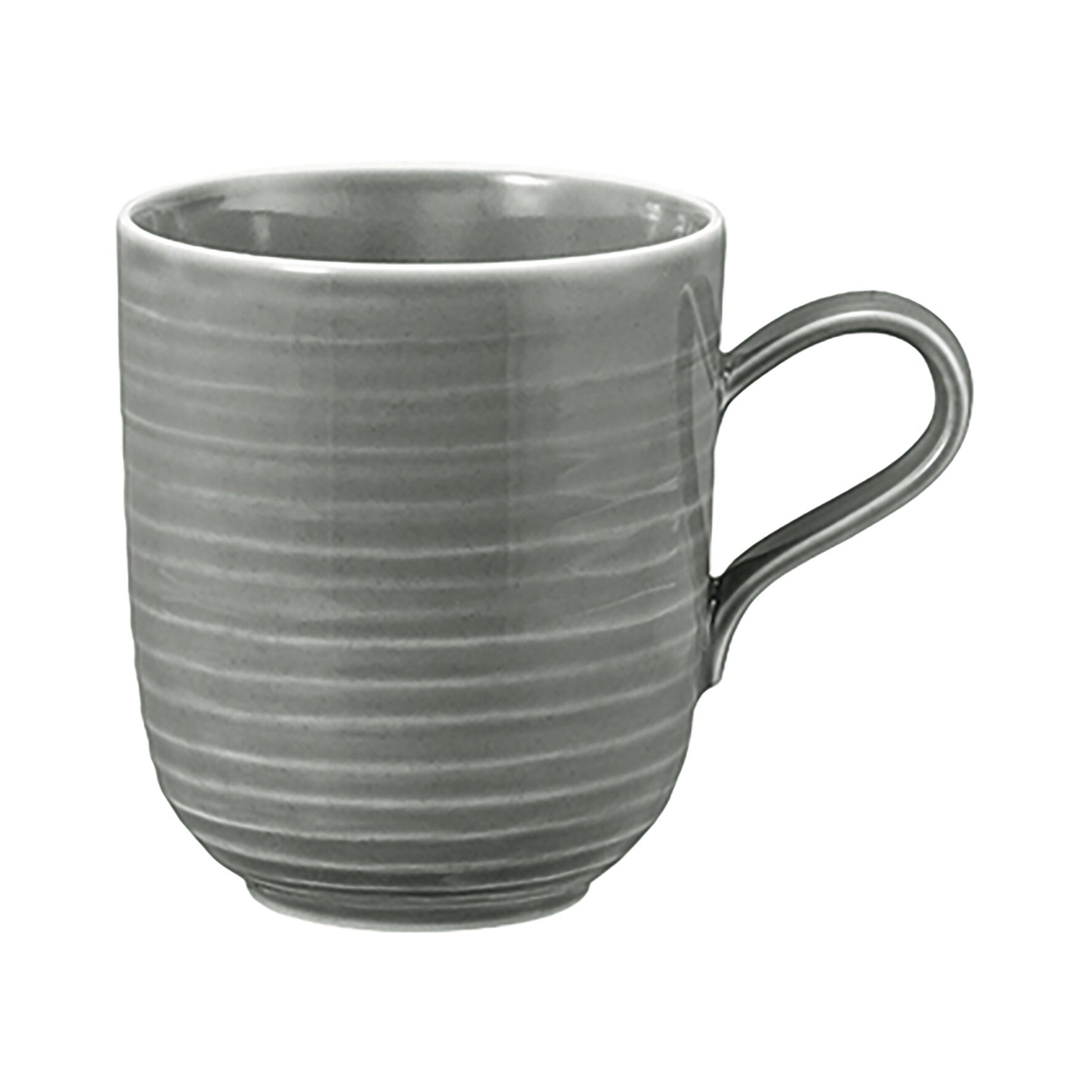 Terra, Becher mit Henkel / mit Relief ø 124 mm / 0,40 l perlgrau