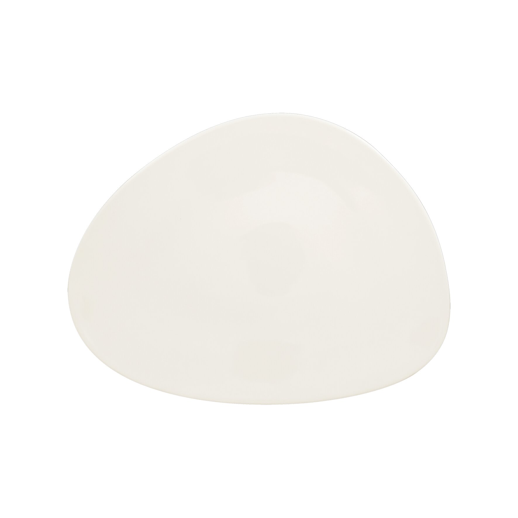 Suggestions Shaped, Teller flach shaped 328 x 251 mm plain-white