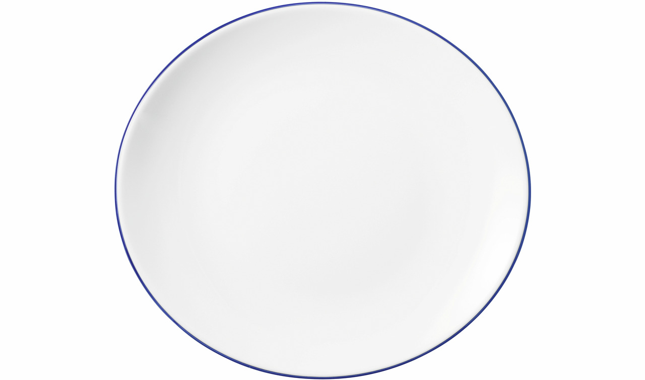 Modern Life, Speiseteller oval 251 x 230 mm Blue Line