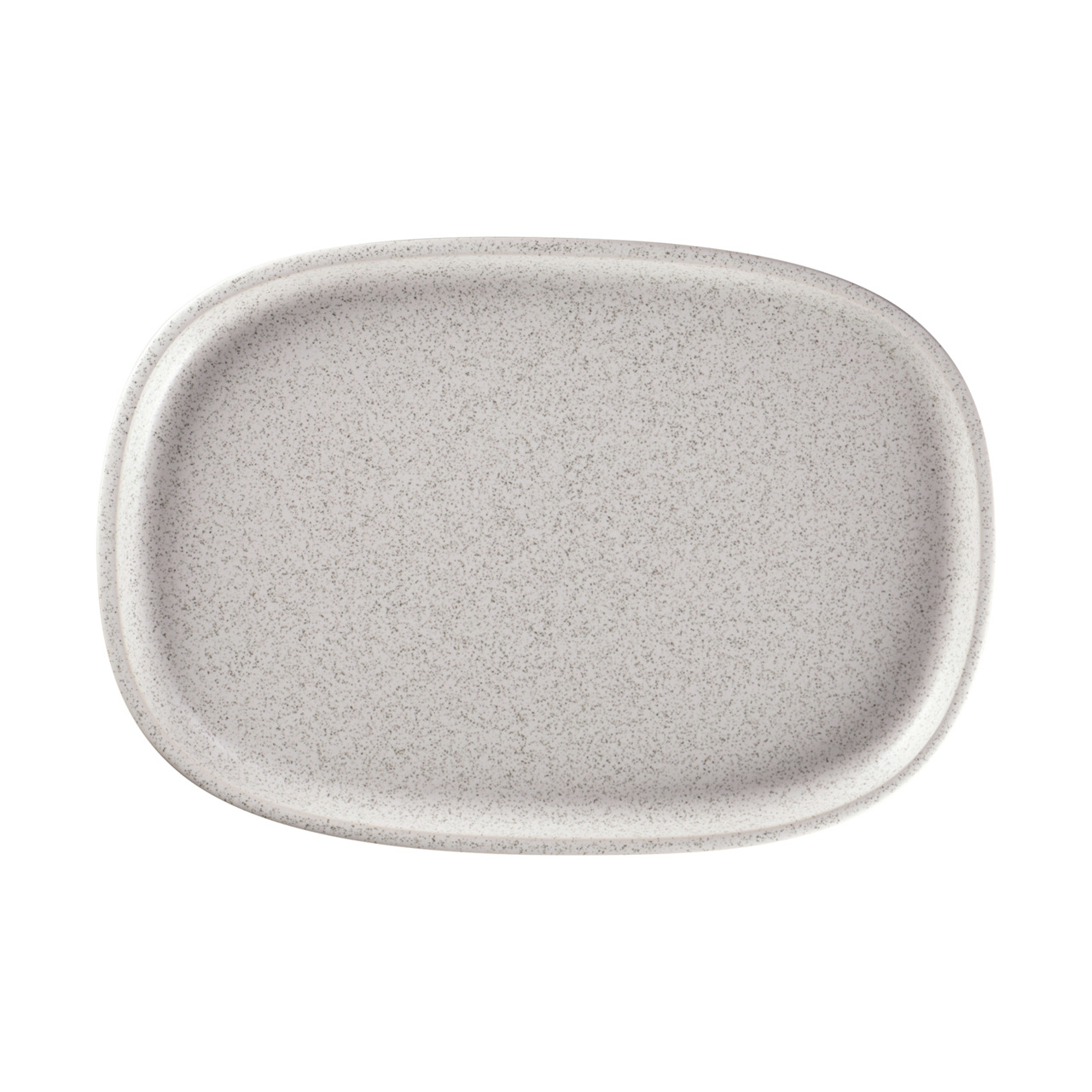 Ease, Platte oval flach 332 x 230 mm clay grey