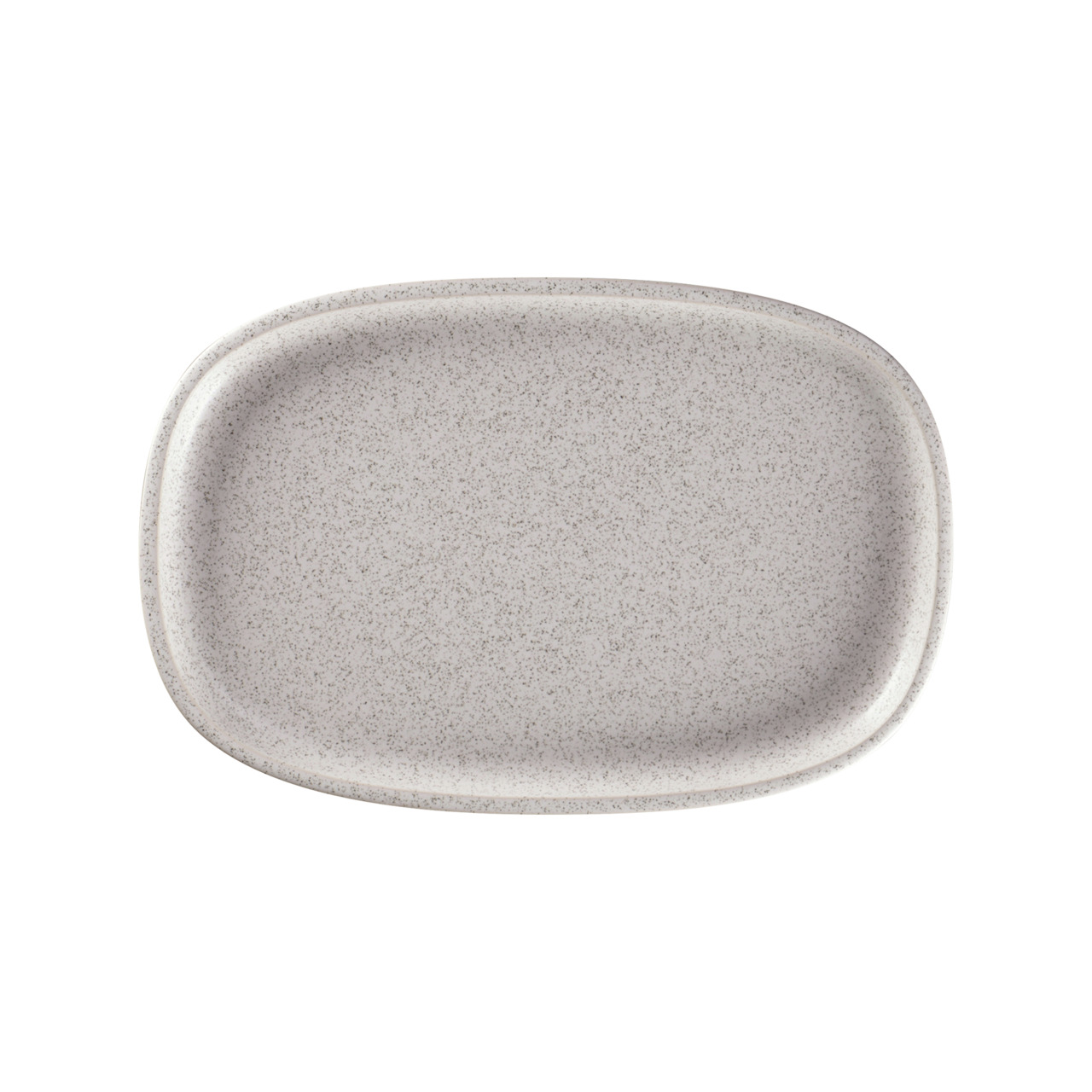 Ease, Platte oval flach 302 x 200 mm clay grey