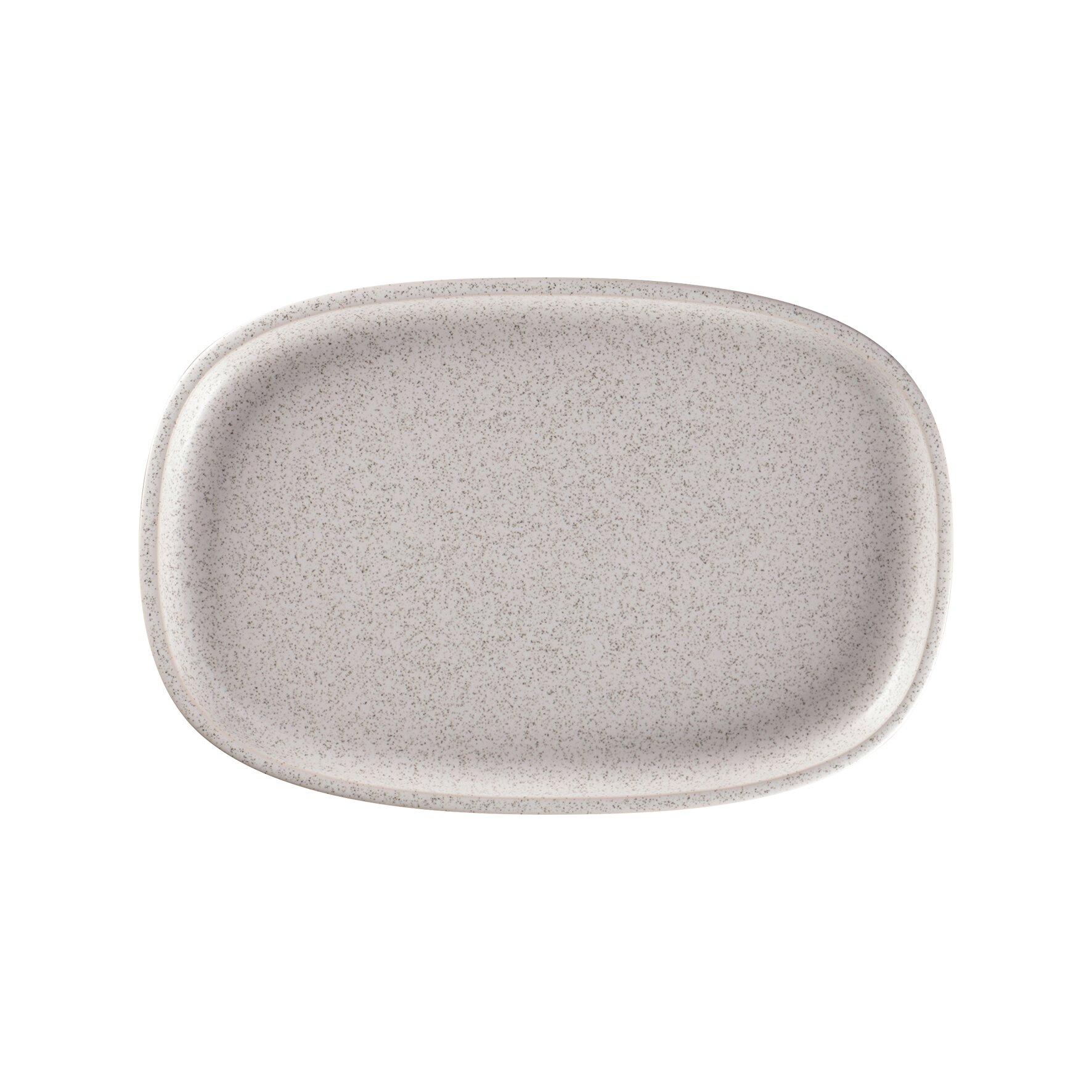 Ease, Platte oval flach 302 x 200 mm clay grey