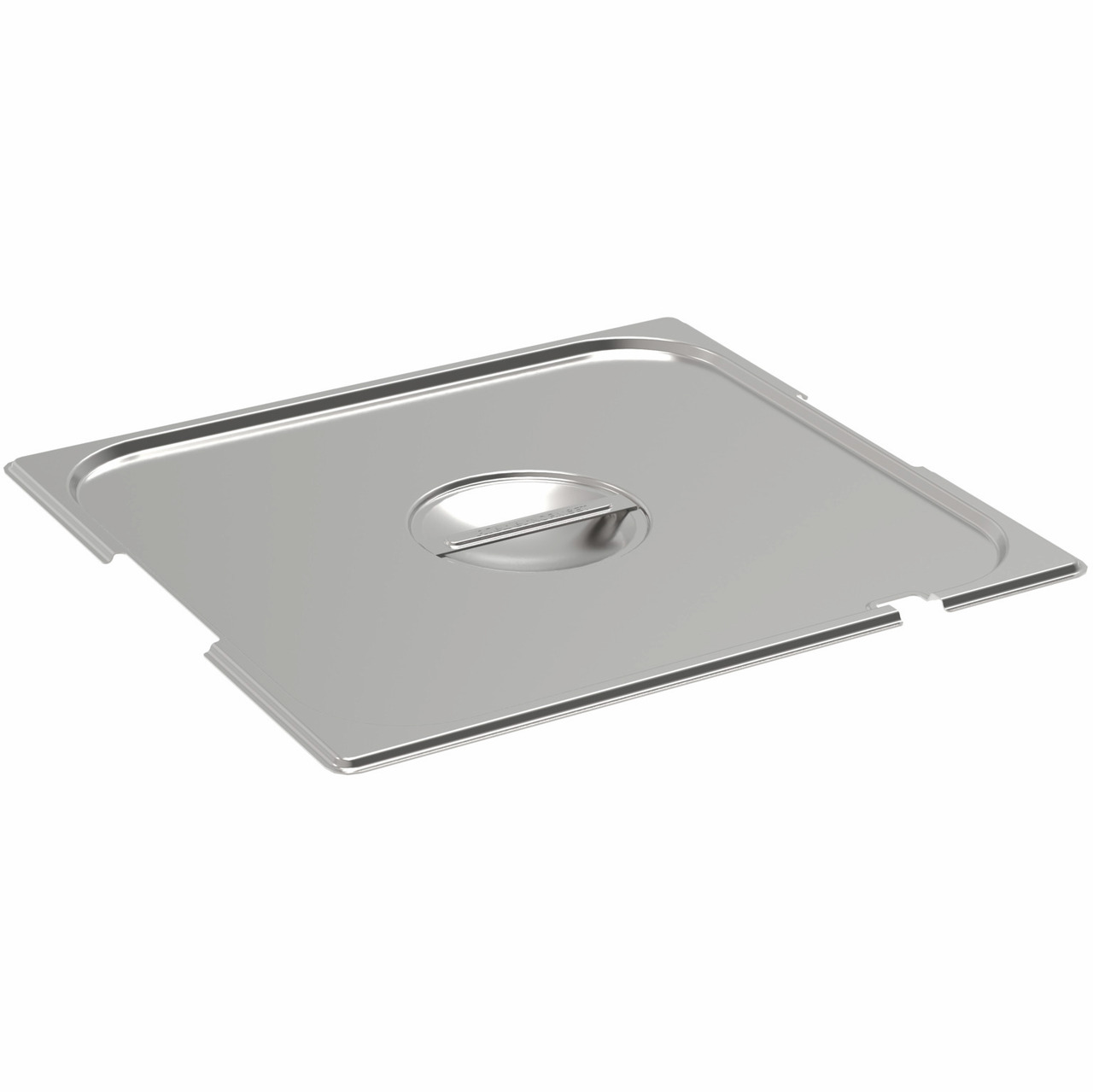 GN-Flachdeckel GN 2/3 Typ 2311a mit Griffmulde und Löffelausschnitt